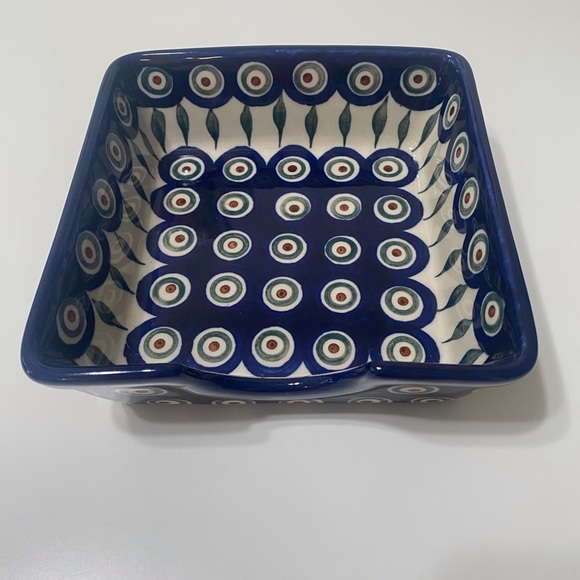 Polish Pottery Napkin Holder - Picture 1 of 9